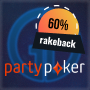 Partypoker возвращает до 60% потраченного рейка